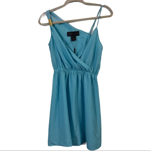 Kardashian Kollection Georgette Day Dress NWOT - Picture 1 of 5